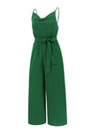 Tied Spaghetti Strap Wide Leg Jumpsuit