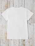 HAPPY EASTER Round Neck Short Sleeve T-Shirt