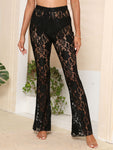 Lace High Waist Swim Pants