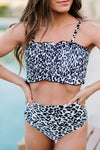 Fruit Print Frilled Bikini Set