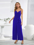 Tied Spaghetti Strap Wide Leg Jumpsuit