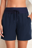 Drawstring Swim Shorts with Pockets