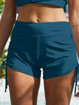 Drawstring Mid-Rise Waist Swim Shorts