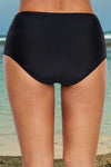 Plus Size Lace Detail Low Waist Swim Brief